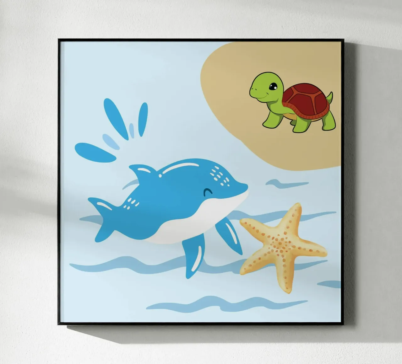 ocean creatures acrylic glass by Creaton
