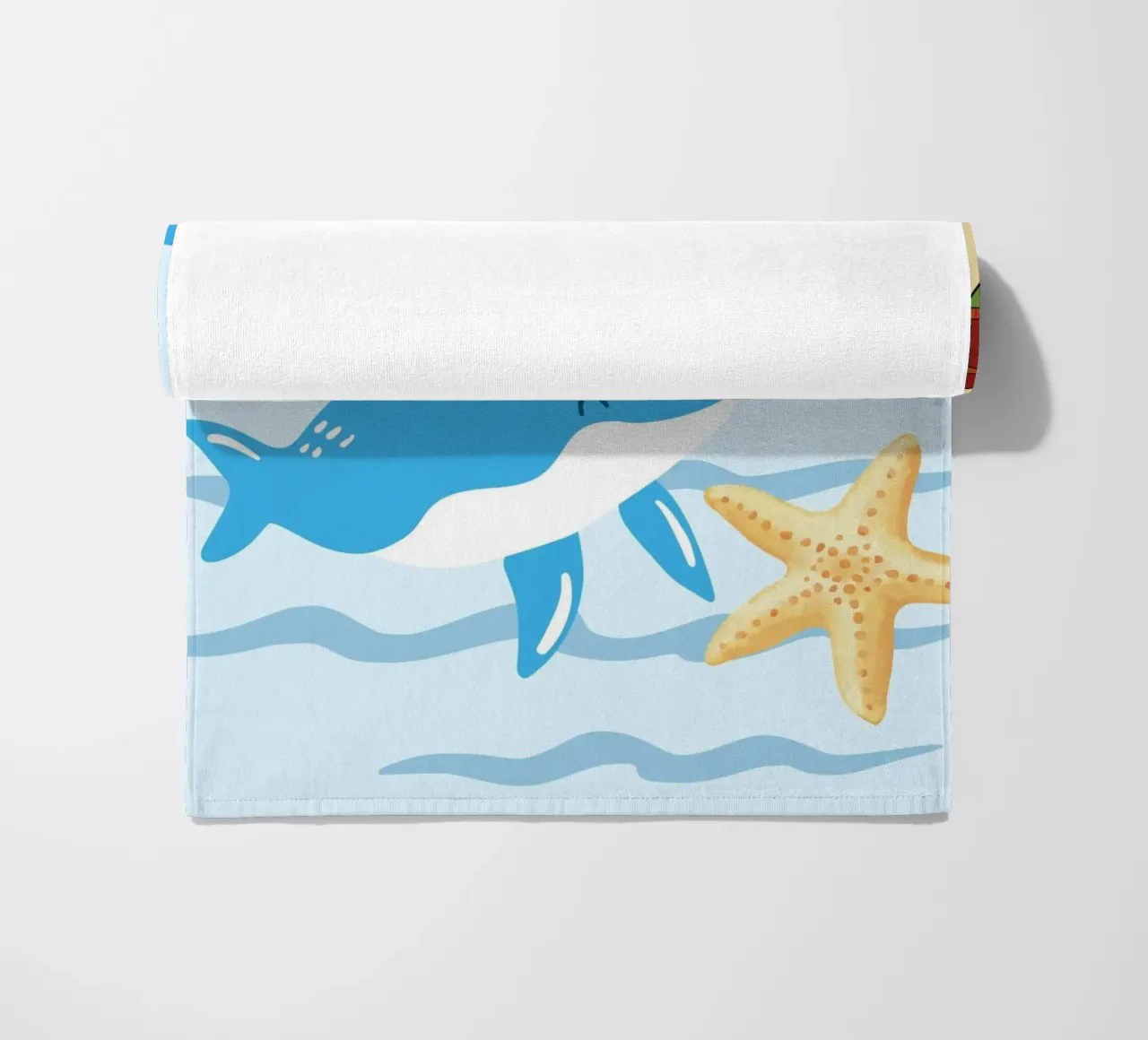 ocean creatures beach towel by Creaton