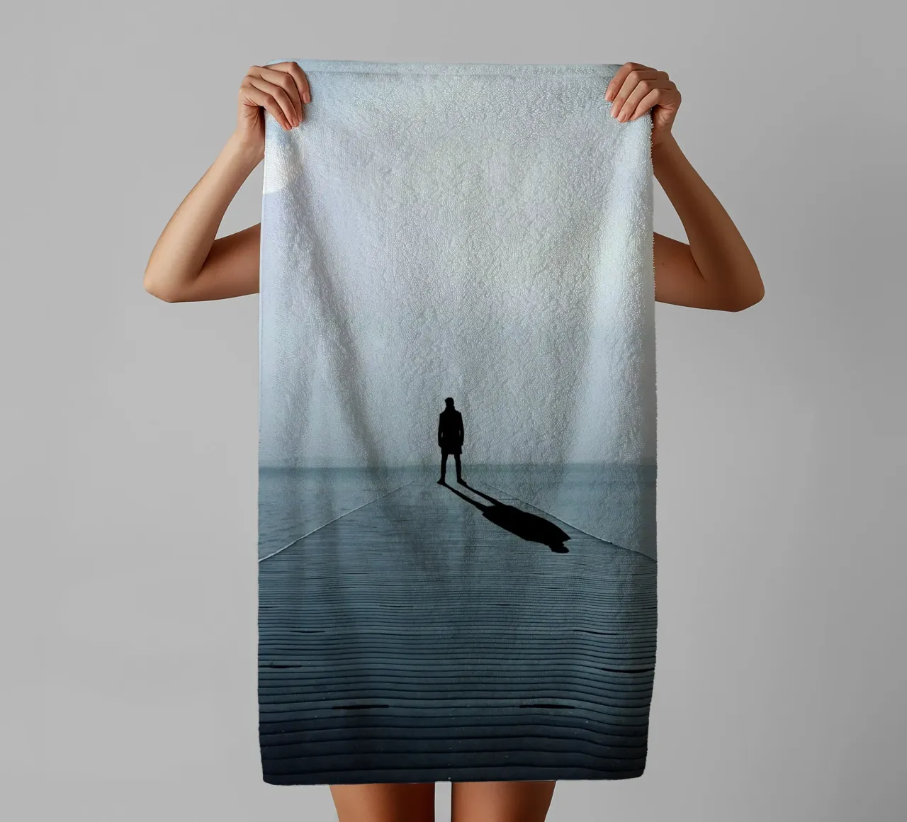 shadow men towel by Creaton