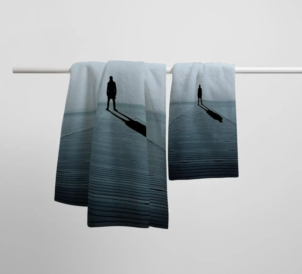 shadow men towel by Creaton