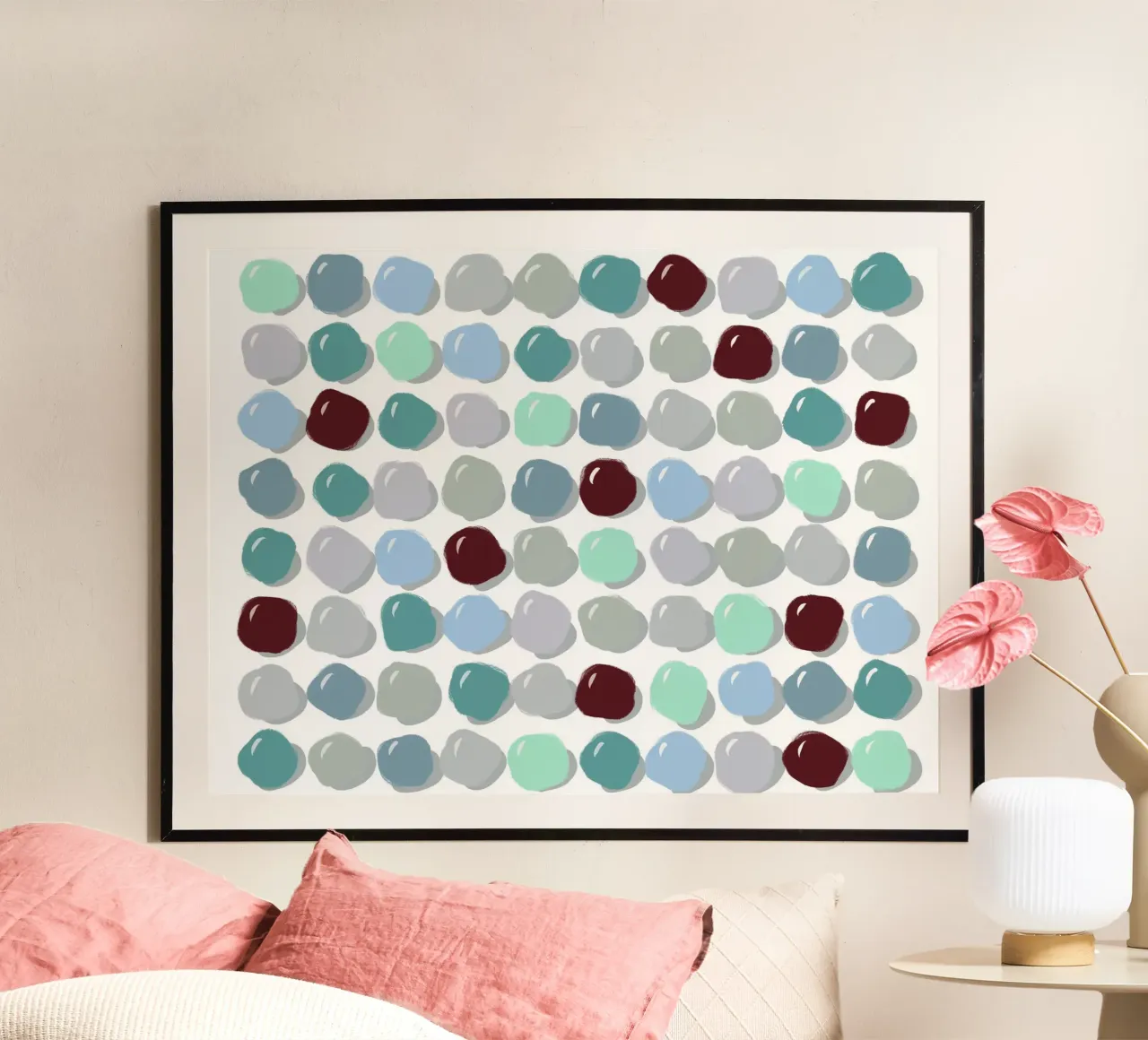 Pebbles Blue poster da Viola