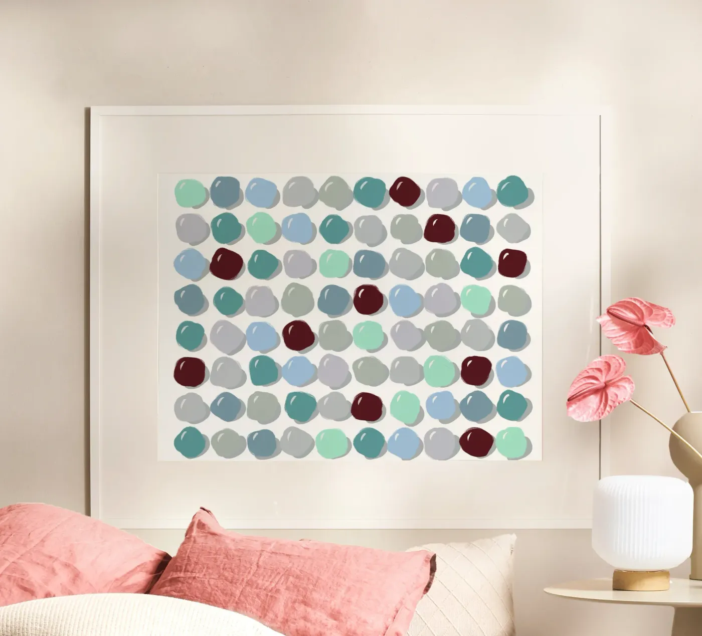 Pebbles Blue poster da Viola