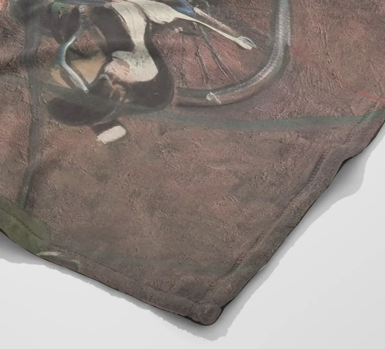Georges Cyclist fleece blanket by Collins Shop