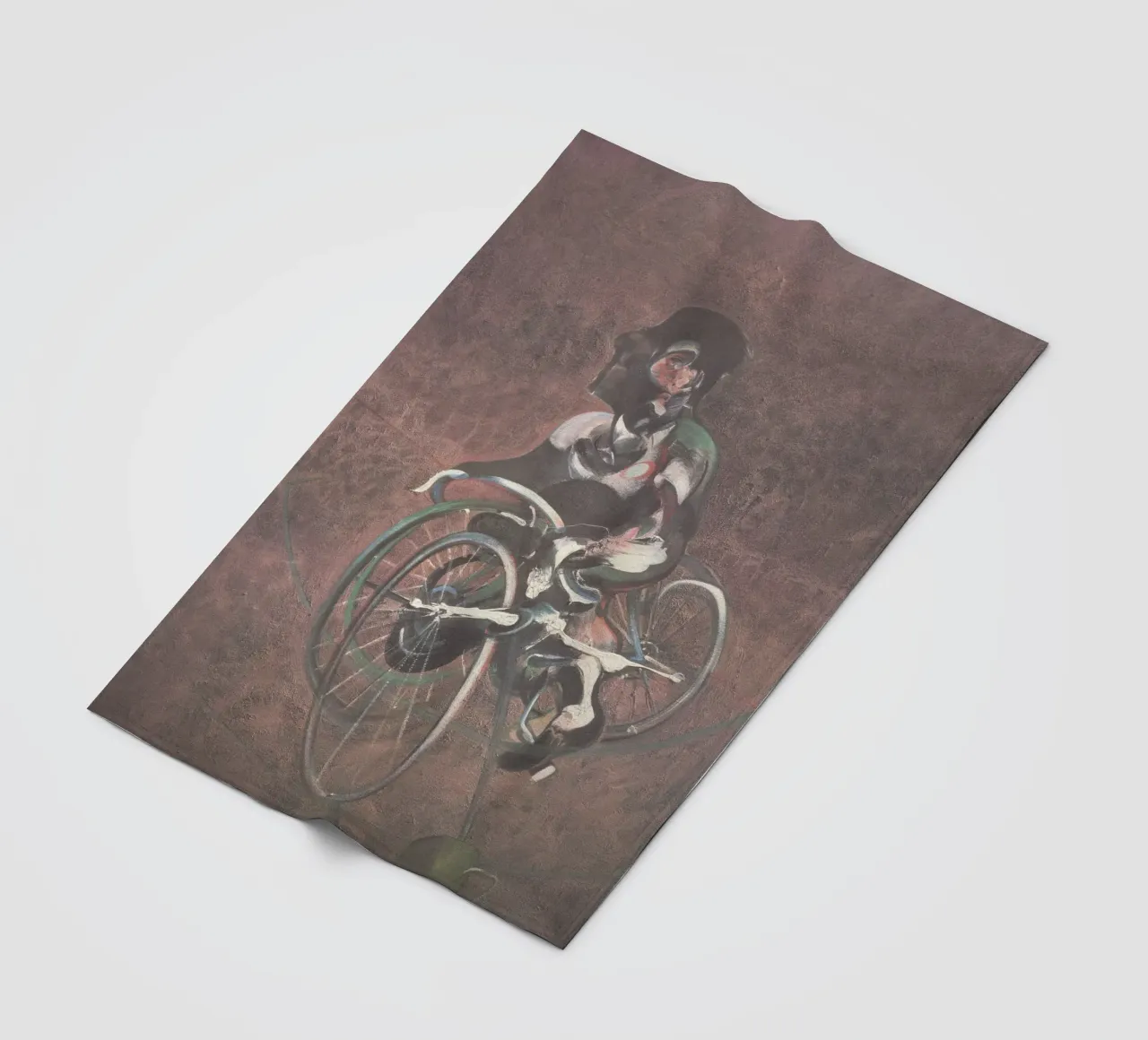 Georges Cyclist fleece blanket by Collins Shop