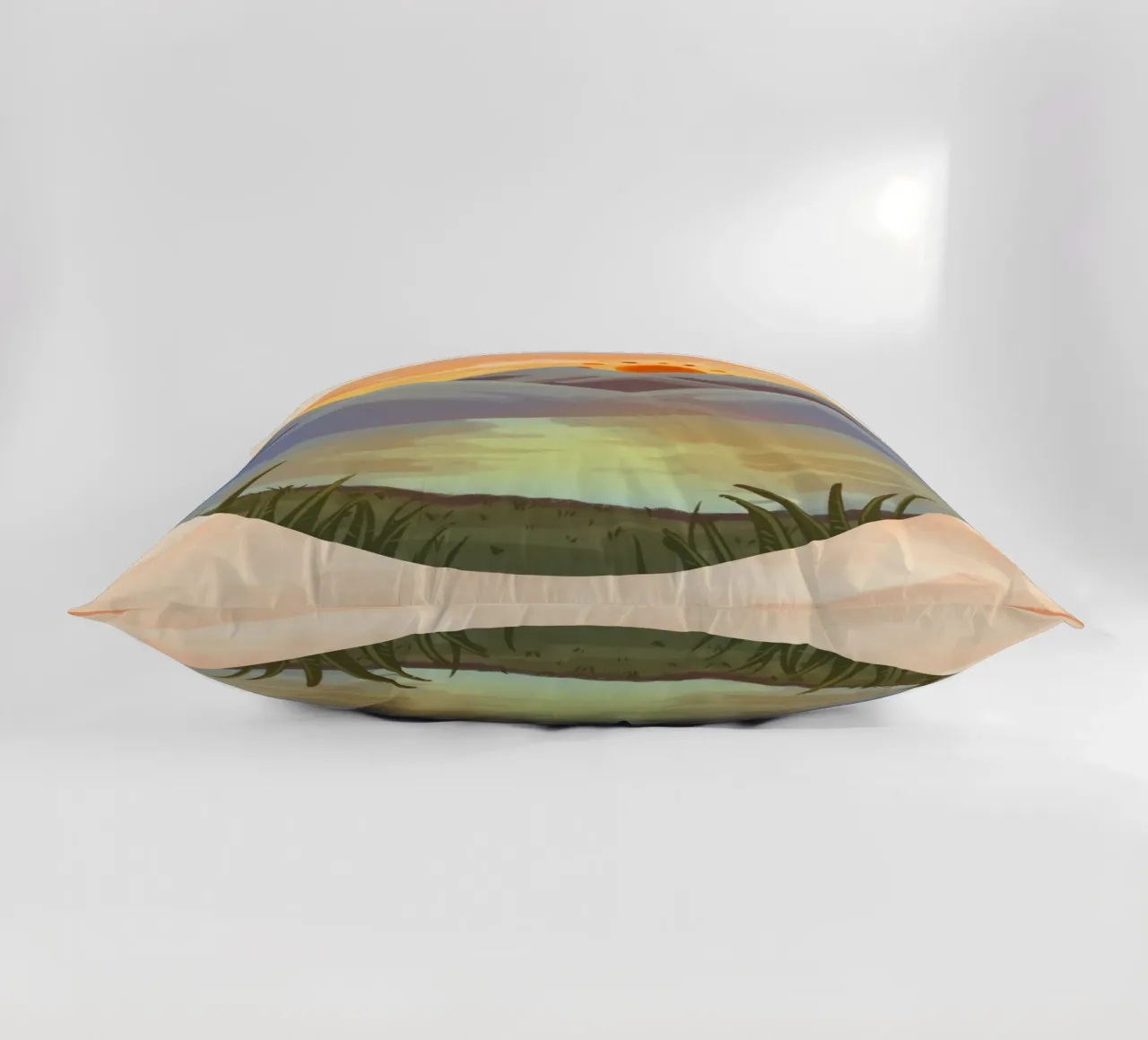 peaceful sunset decorative cushion by Creaton