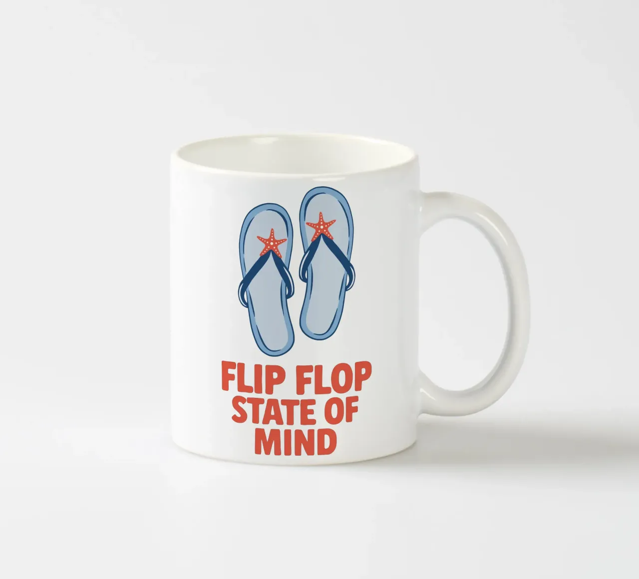 Flip flop state of mind tazza in ceramica da Vivdesign