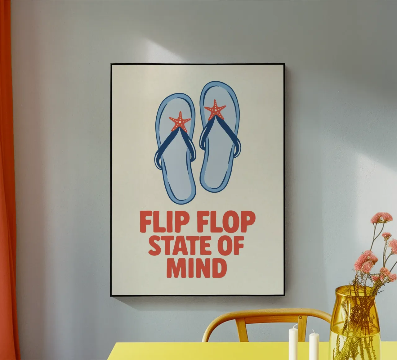 Flip flop state of mind metacrilato de Vivdesign