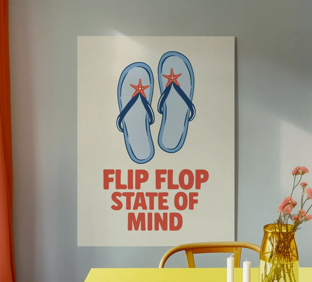 Flip flop state of mind metacrilato de Vivdesign