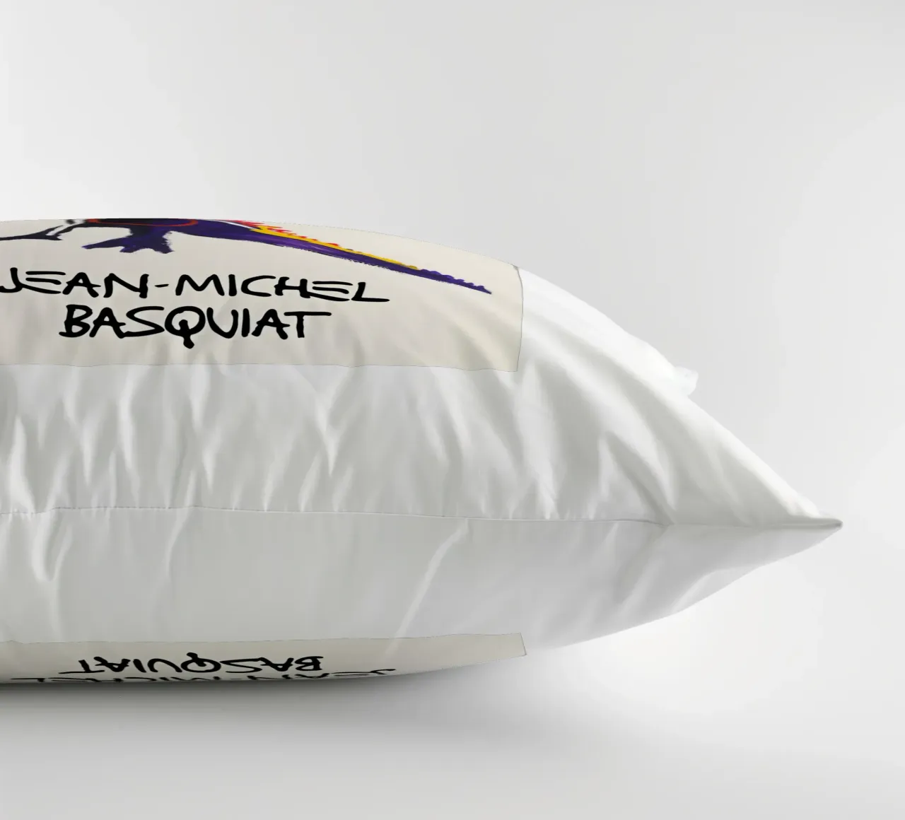 Jean Basquiat - Artist decorative cushion by Deepness