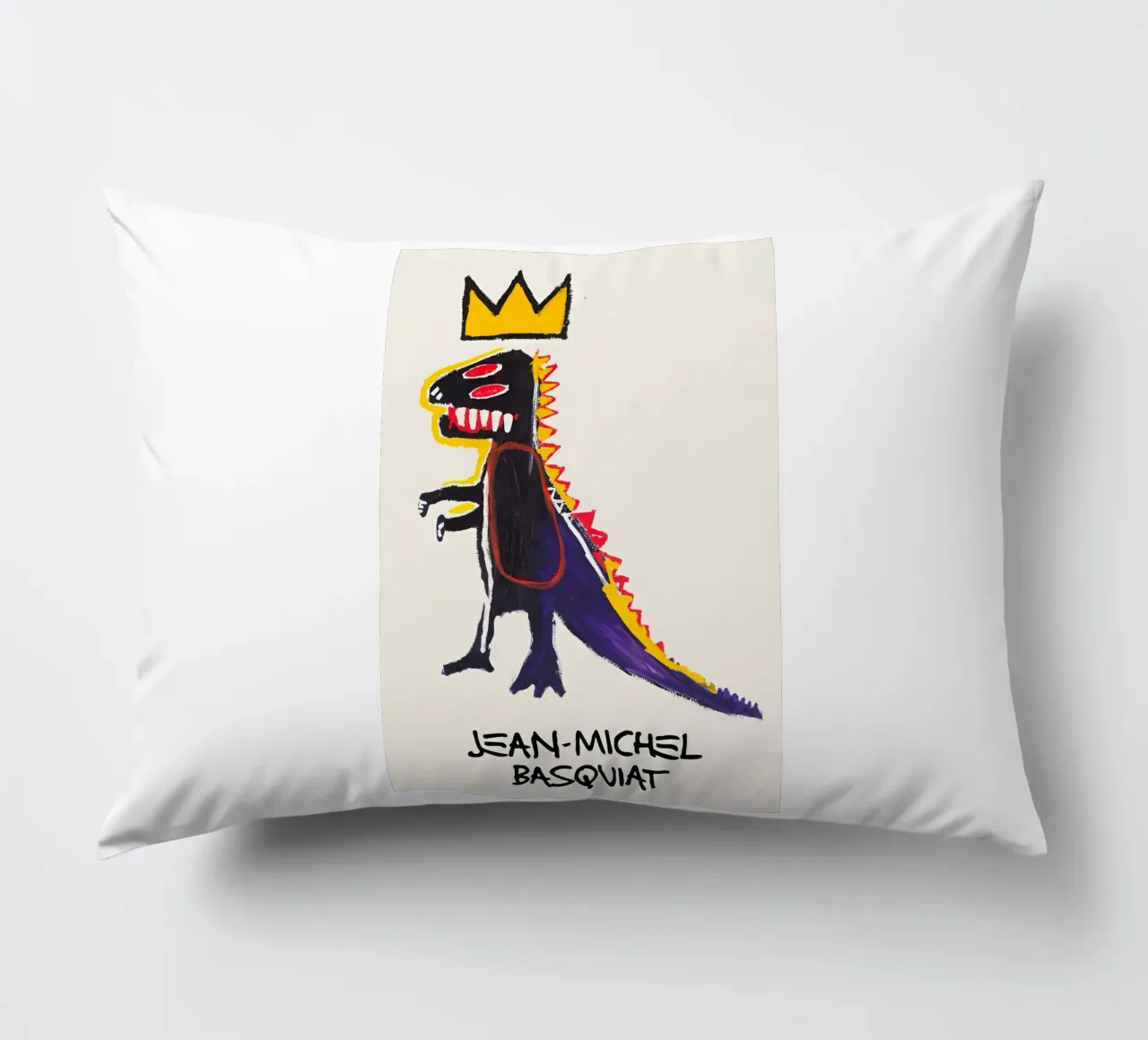Jean Basquiat - Artist decorative cushion by Deepness