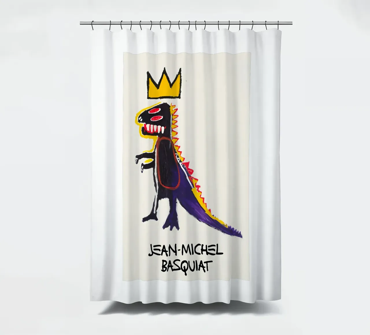 Jean Basquiat - Artist shower curtain by Deepness