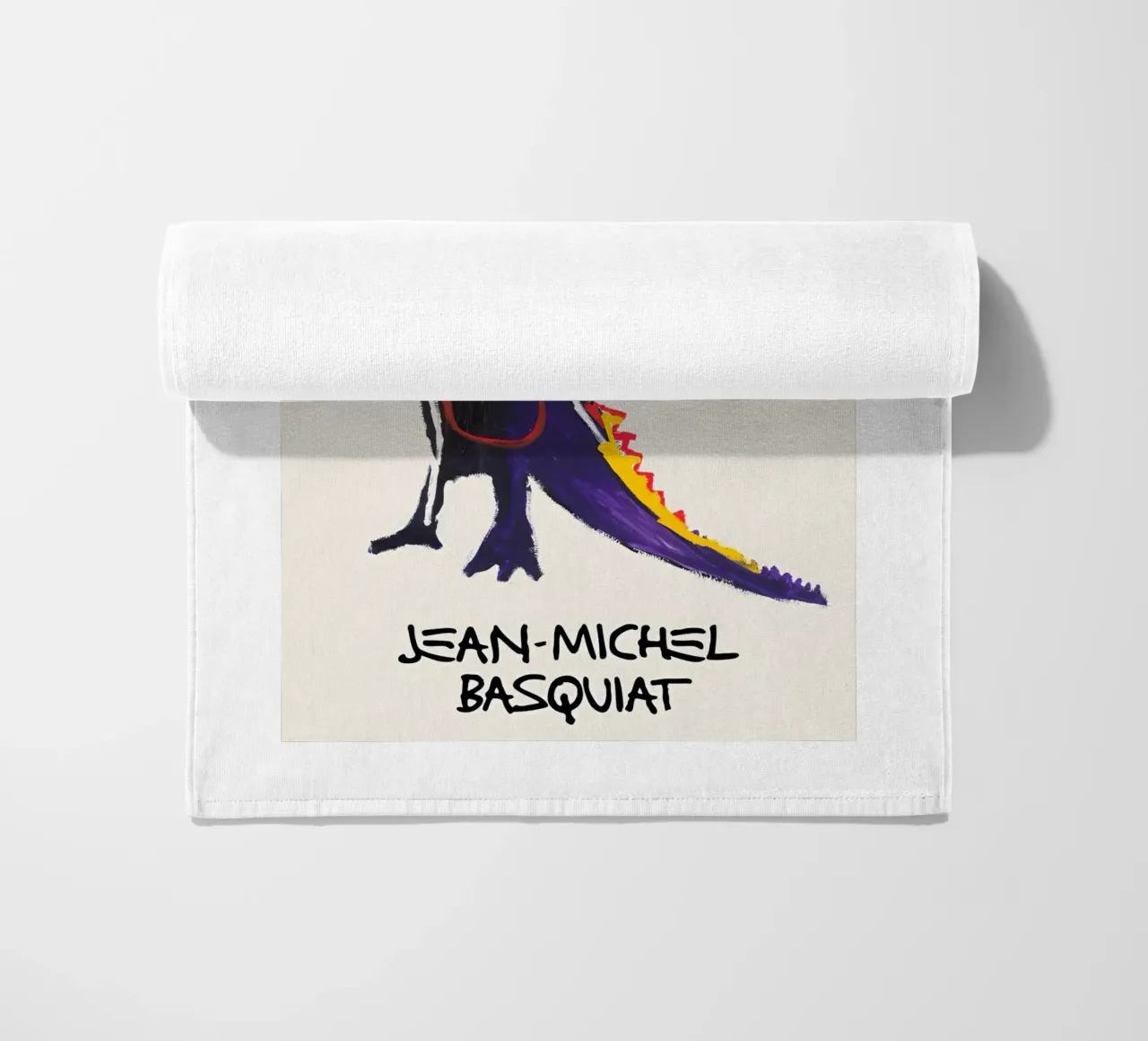 Jean Basquiat - Artist beach towel by Deepness