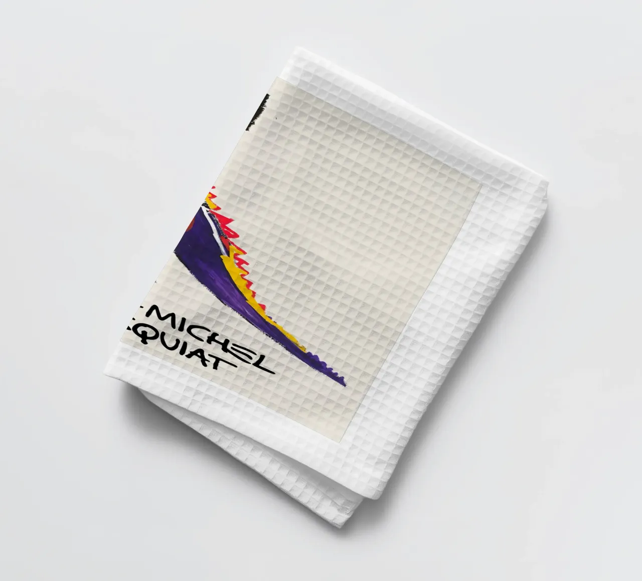 Jean Basquiat - Artist tea towel by Deepness