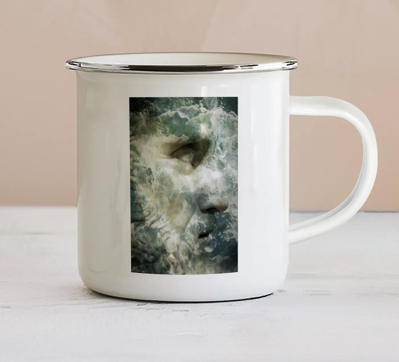 Captain enamel mug by Angelo Cerantola