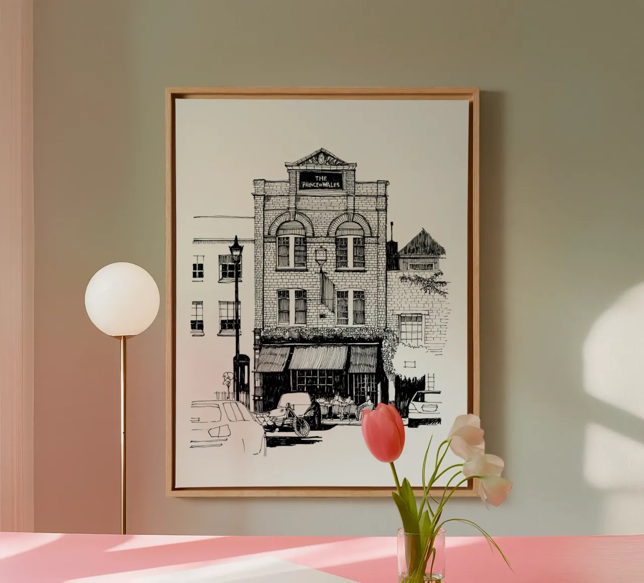Cleaver Square! canvas with Floater frame by Richard Hood