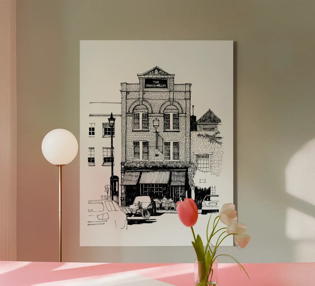 Cleaver Square! canvas with Floater frame by Richard Hood
