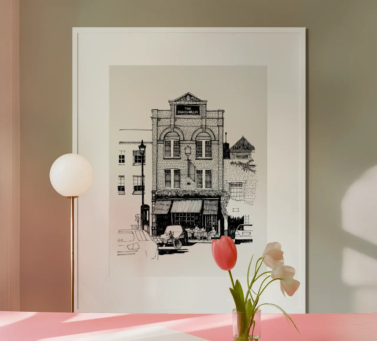 Cleaver Square! poster con telaio in legno da Richard Hood