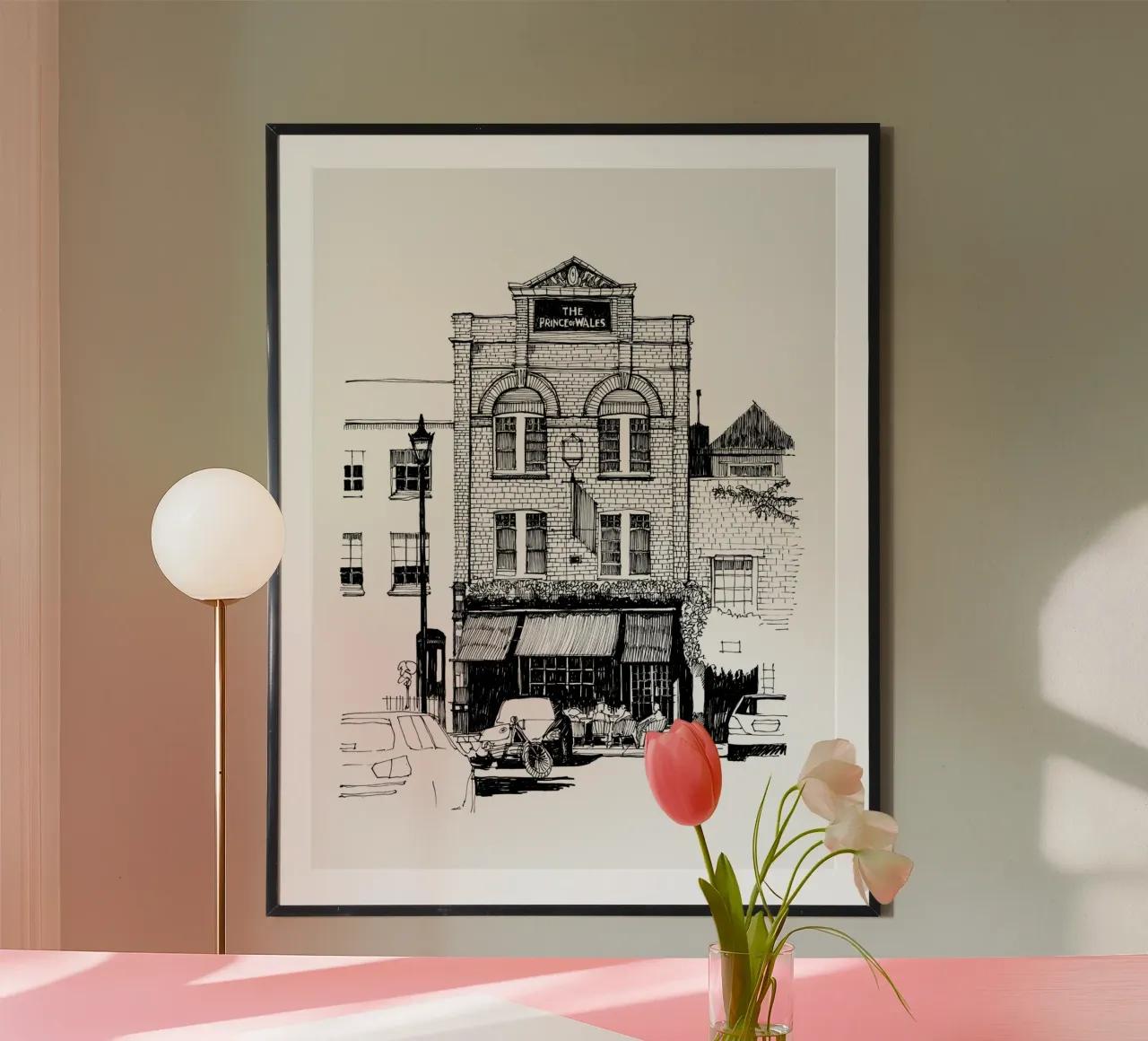 Cleaver Square! poster con telaio in legno da Richard Hood