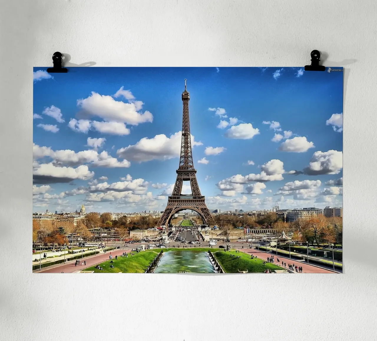 Vista sulla Torre Eiffel, Parigi, Francia carta hahnemühle da Wanderlust Vibes