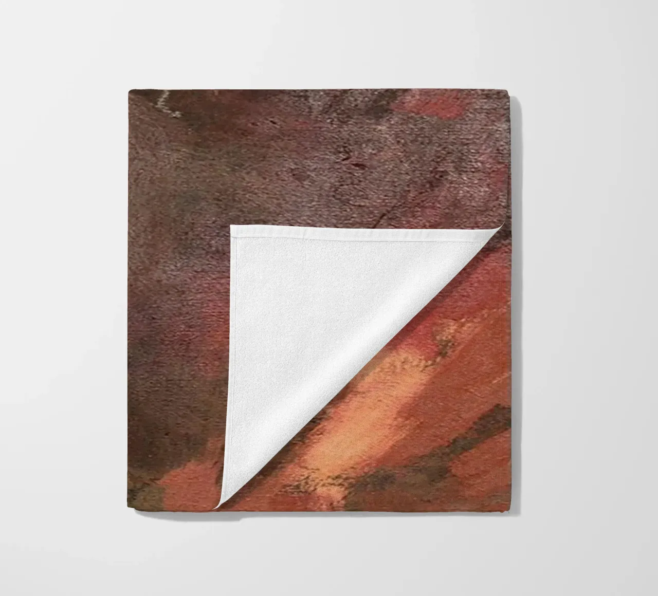 Abstract Olieverf Canvas Explosief Rood Mid strandhanddoek van Collins Shop