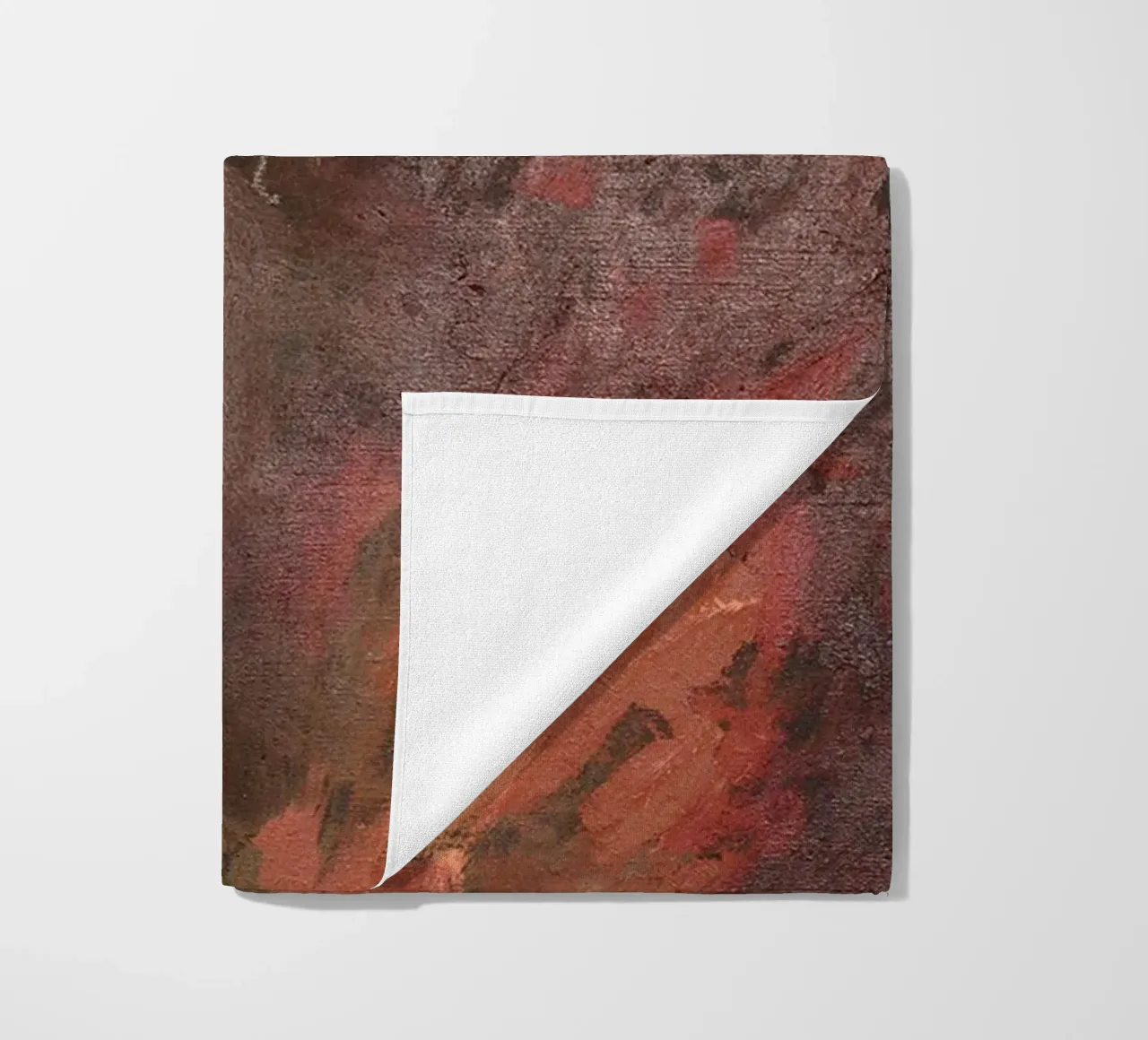 Abstract Olieverf Canvas Explosief Rood Mid strandhanddoek van Collins Shop