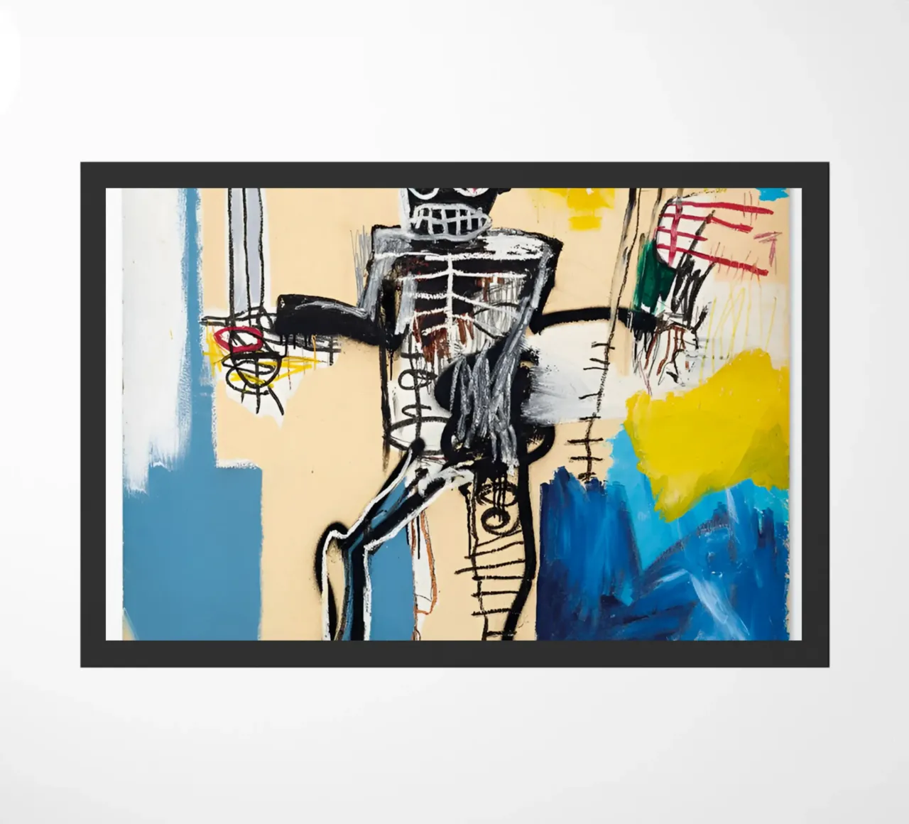 Michel Basquiat - American artist doormat by Tara Bergener