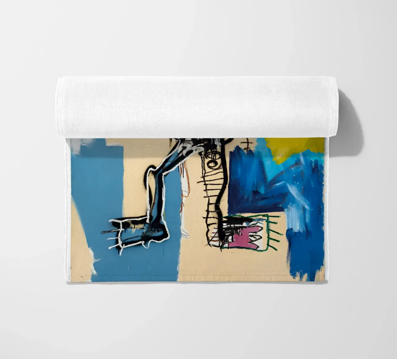 Michel Basquiat - American artist beach towel by Tara Bergener