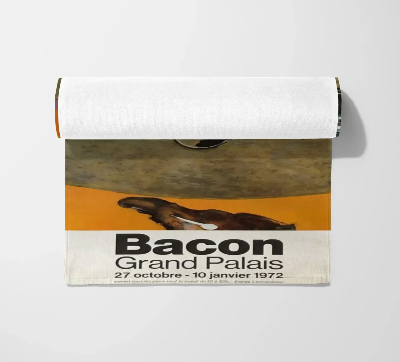 bacon grand palais beach towel by Collins Shop