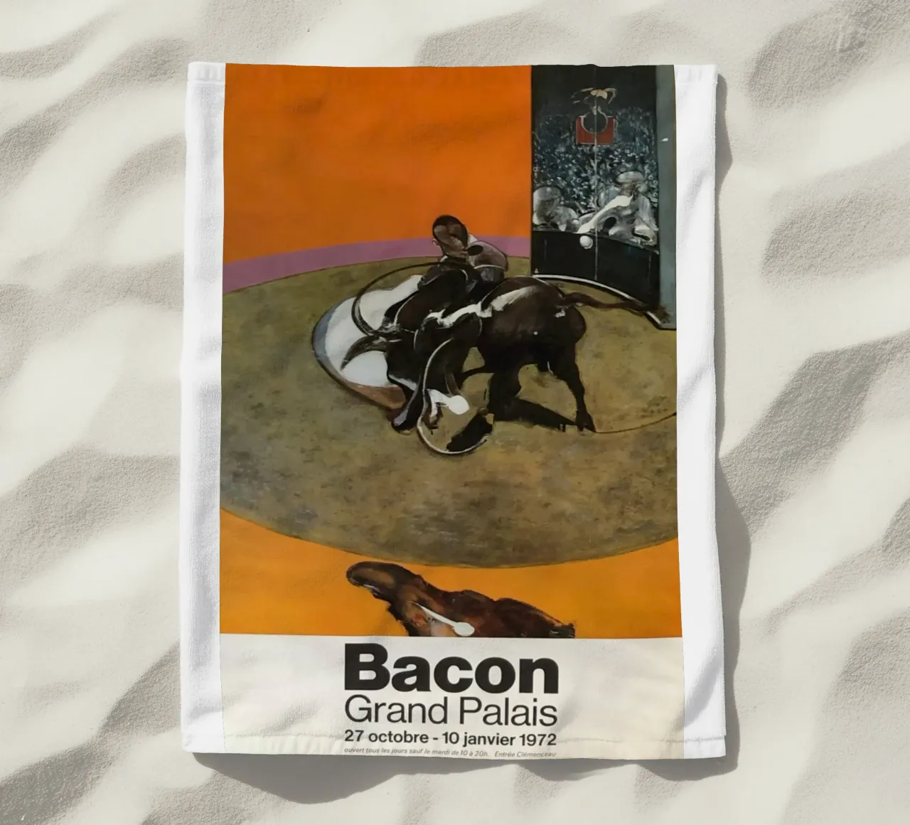bacon grand palais beach towel by Collins Shop
