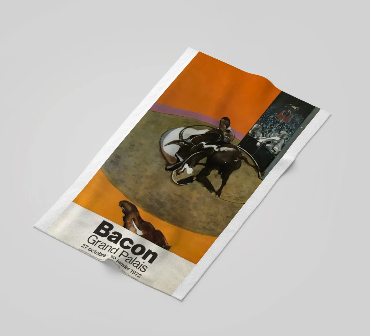 bacon grand palais beach towel by Collins Shop