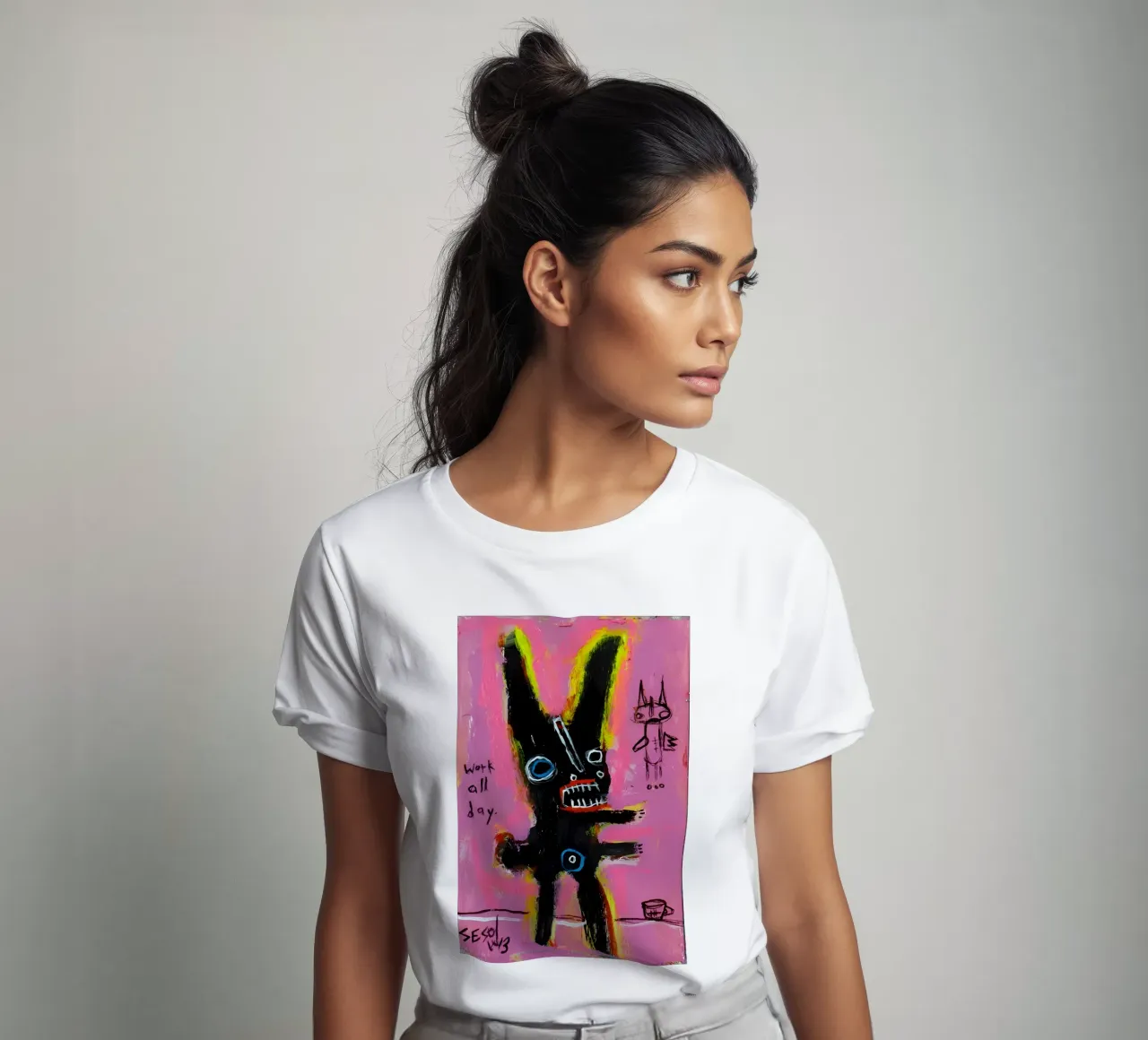michel basquiat - abstract t-shirt da Tara Bergener
