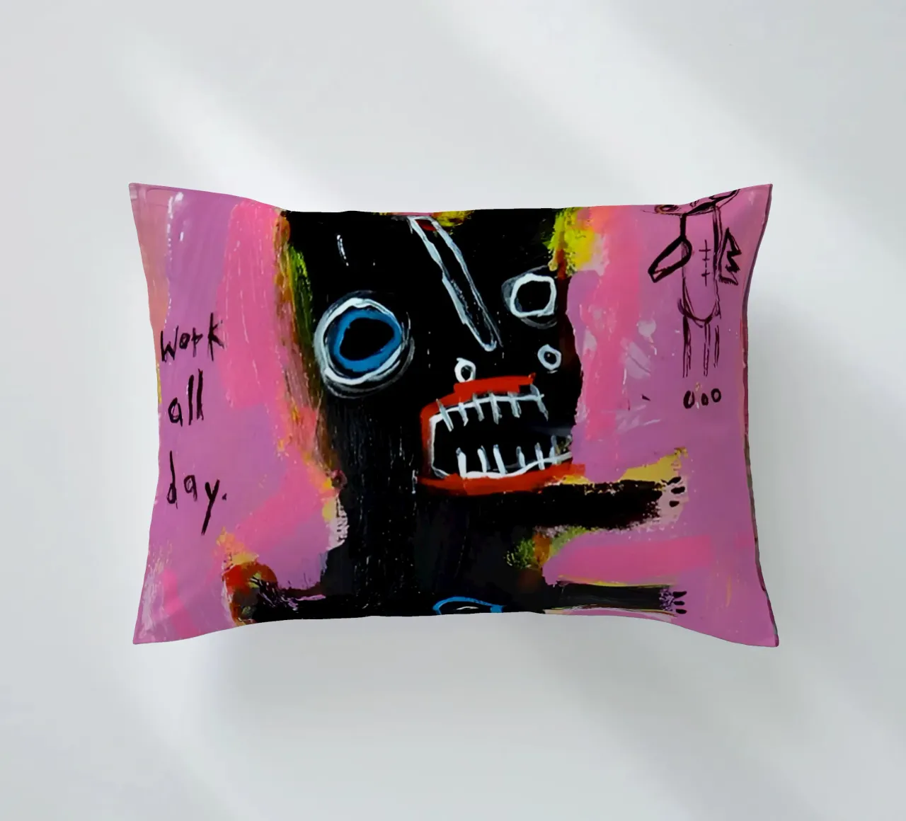 michel basquiat - abstract cuscino da Tara Bergener