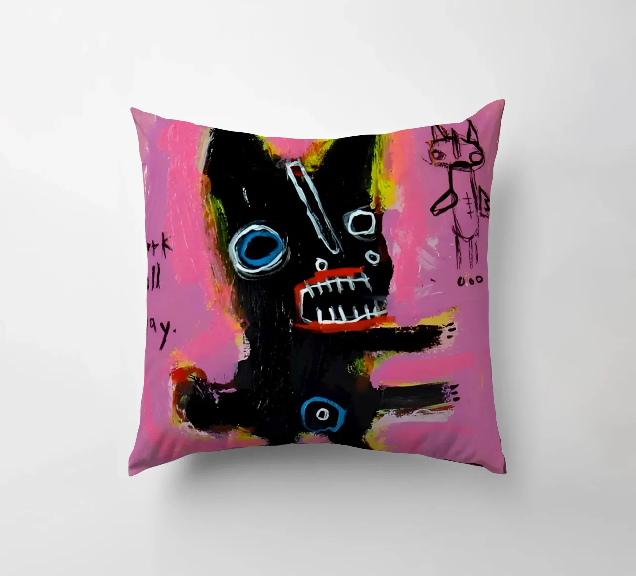 michel basquiat - abstract cuscino da Tara Bergener