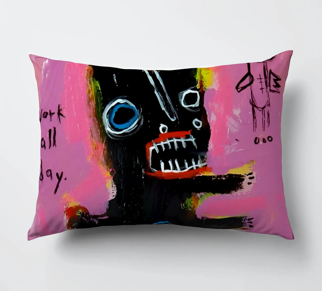 michel basquiat - abstract cuscino da Tara Bergener