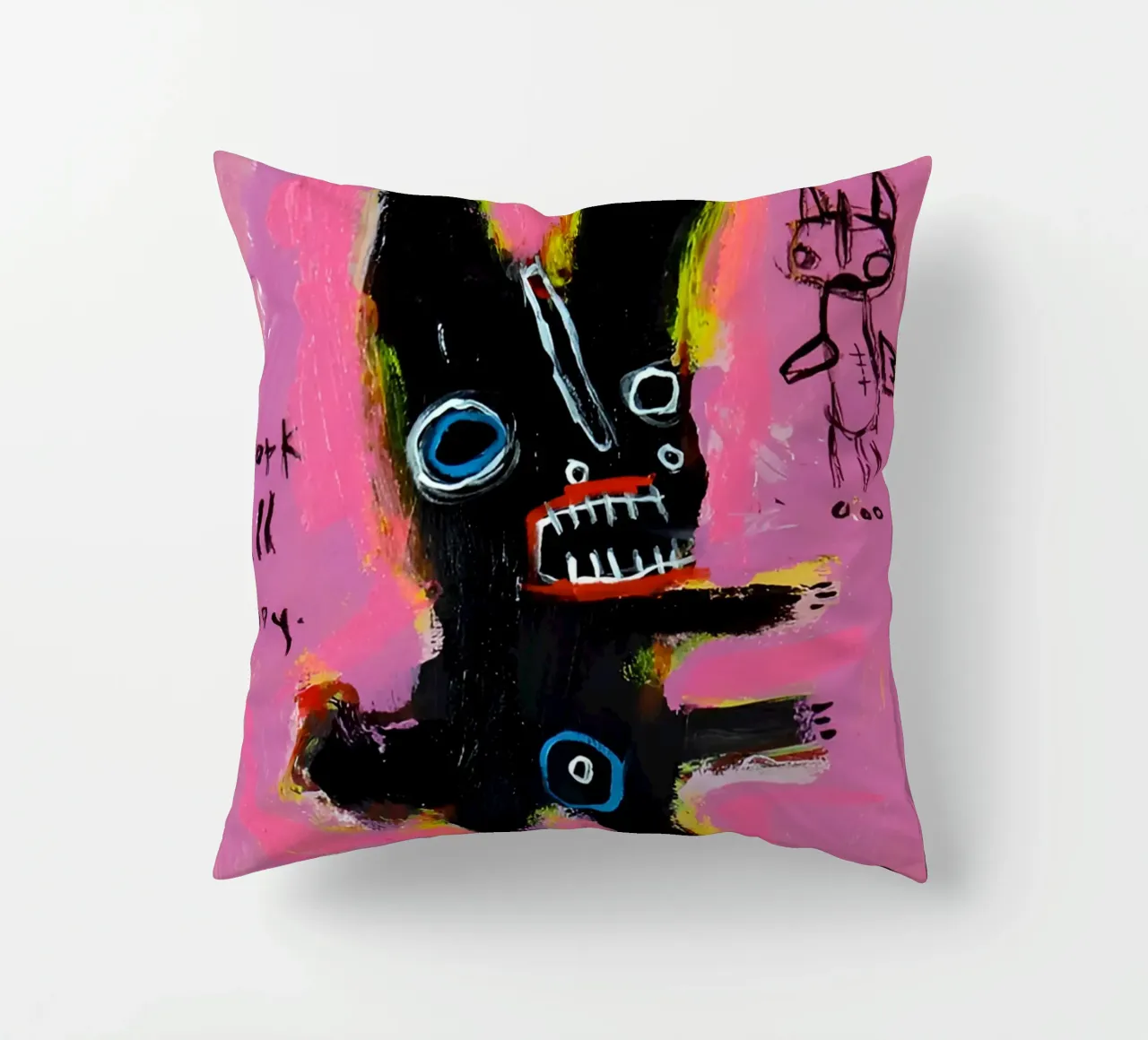 michel basquiat - abstract cuscino da Tara Bergener