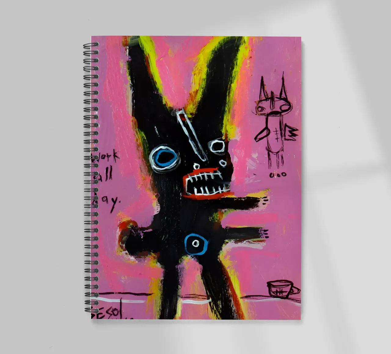 michel basquiat - abstract diario ad anelli da Tara Bergener