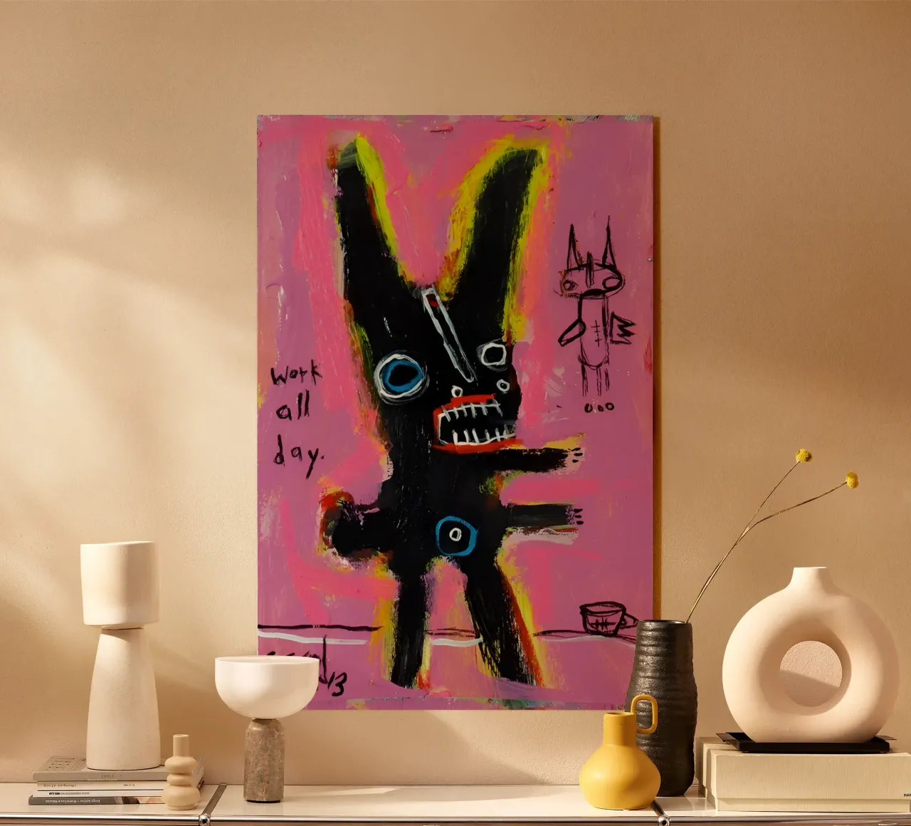 michel basquiat - abstract plexiglass da Tara Bergener