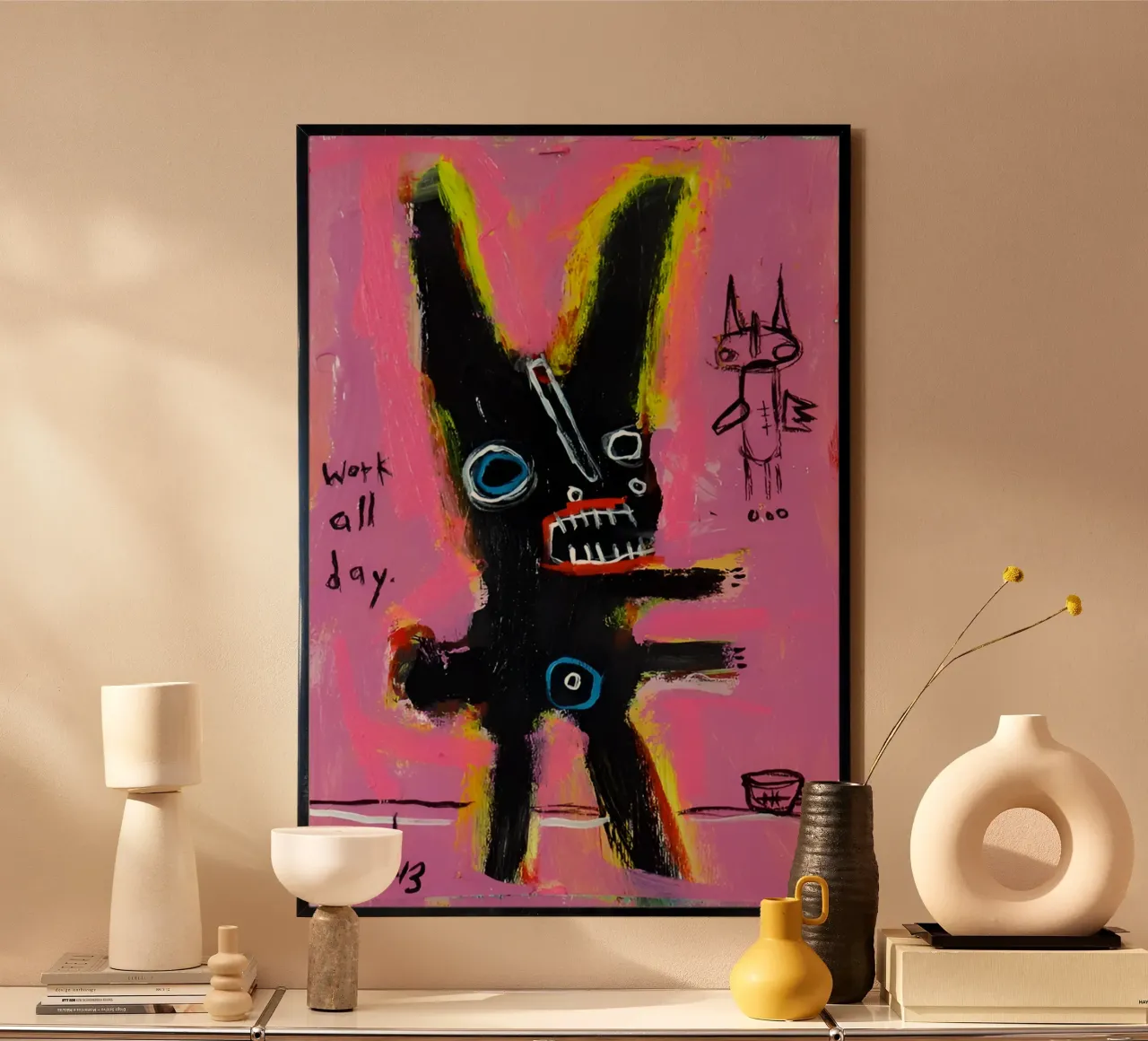 michel basquiat - abstract carta hahnemühle da Tara Bergener