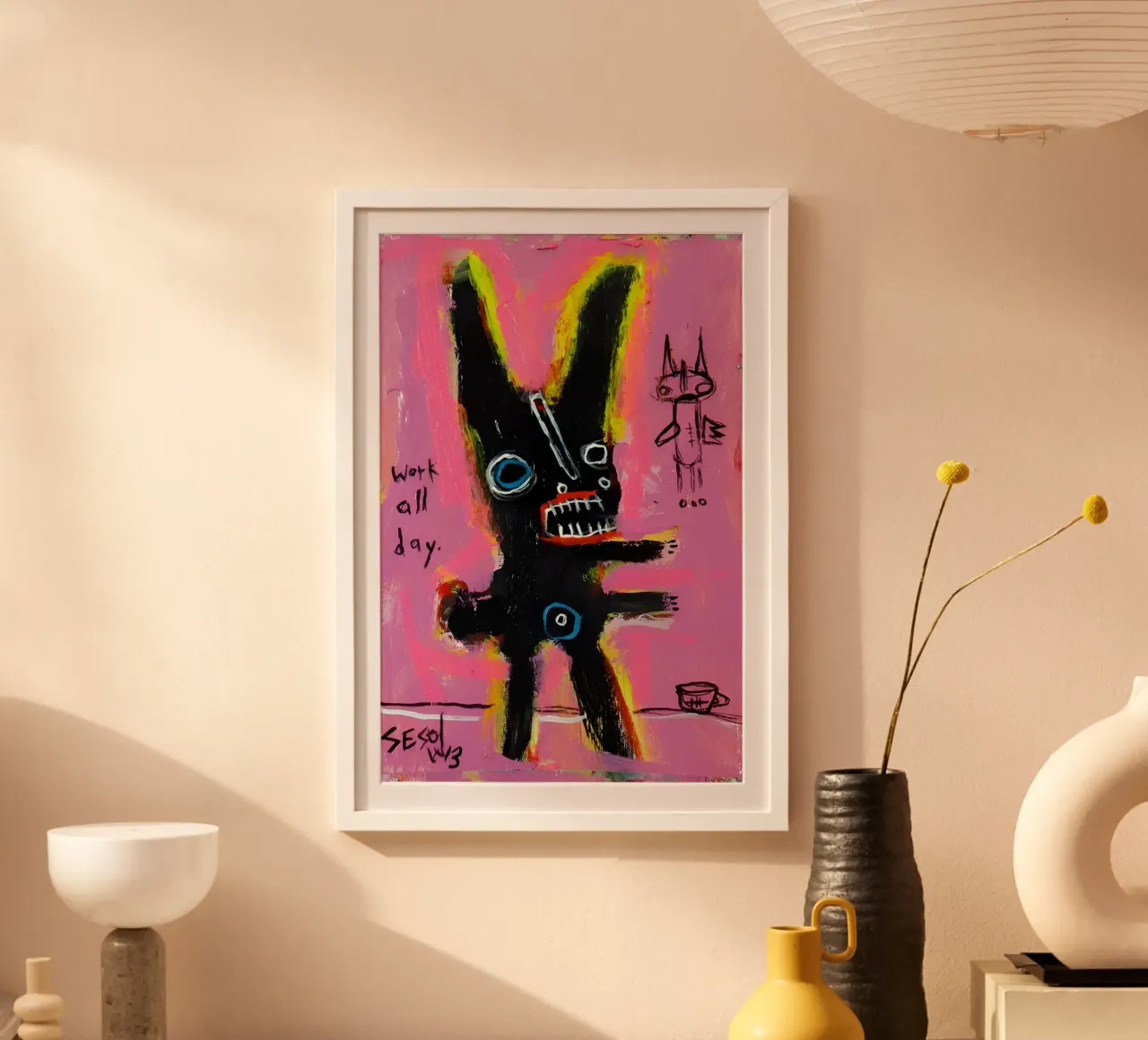 michel basquiat - abstract carta hahnemühle da Tara Bergener