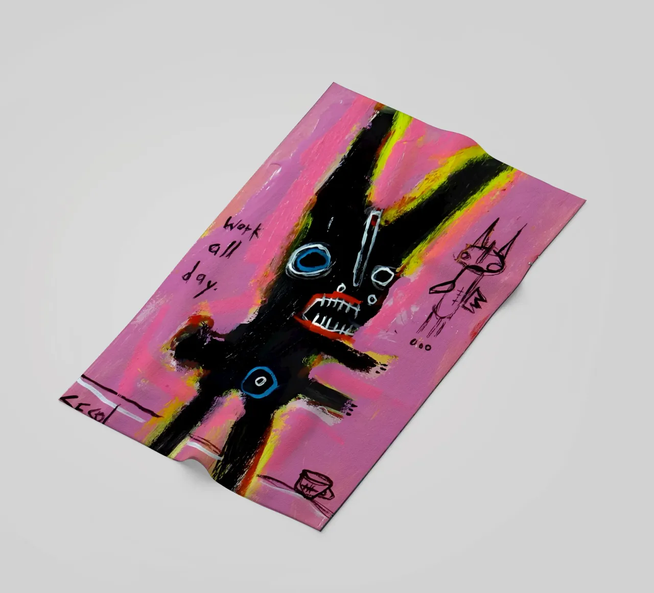 michel basquiat - abstract telo mare da Tara Bergener