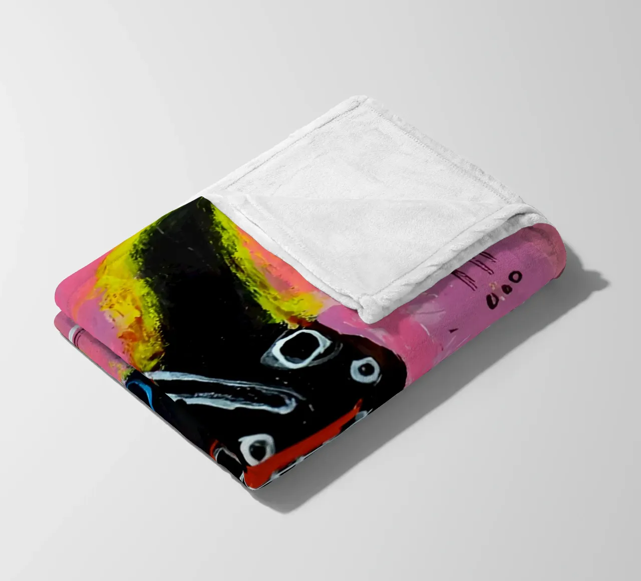 michel basquiat - abstract coperta in pile da Tara Bergener