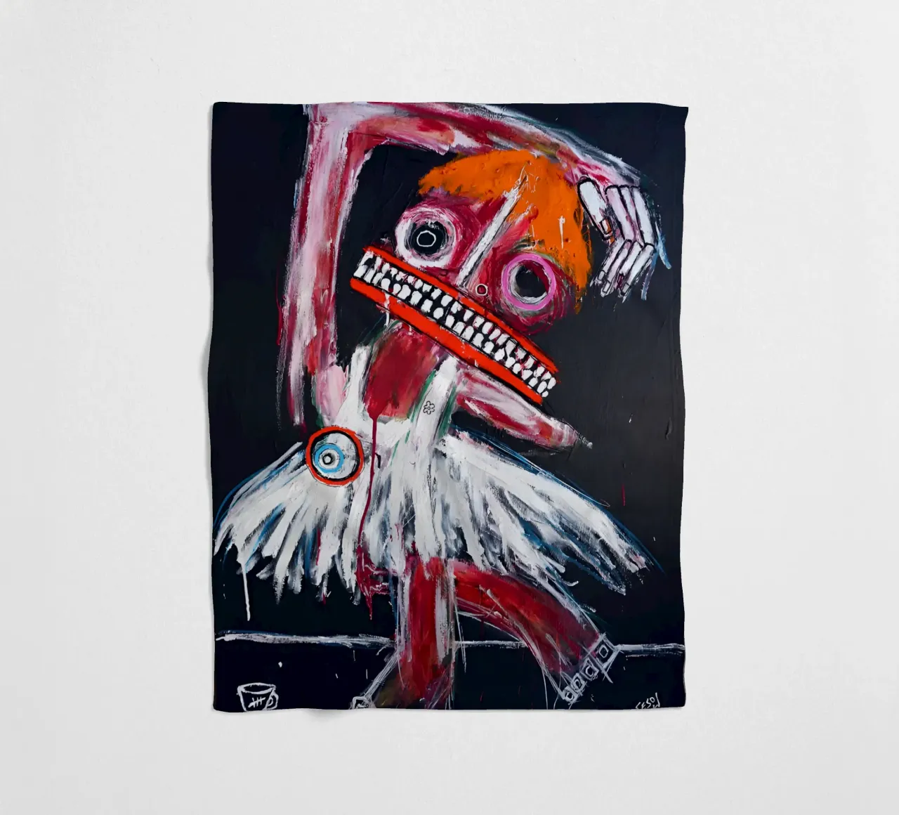 Michel Basquiat - Abstract Woman Dancing coperta in pile da Tara Bergener