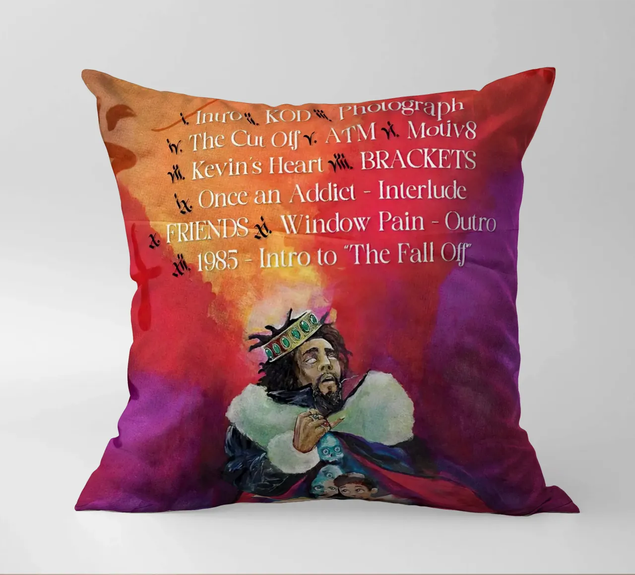 Rapper J.Cole decorative cushion by Musadad Shop