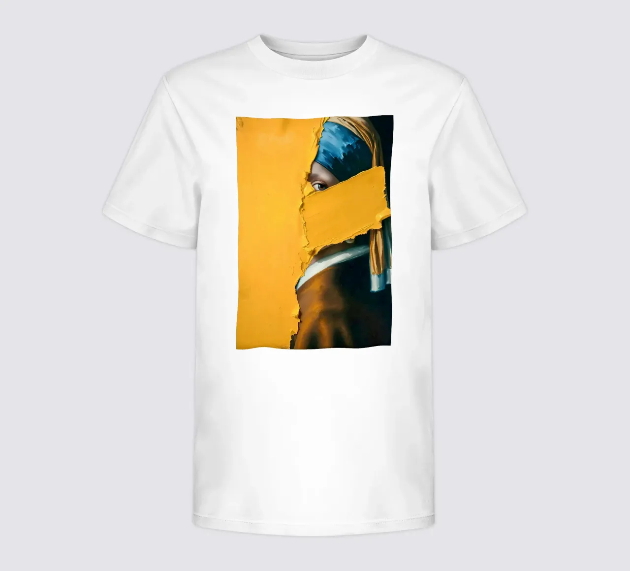La ragazza con la striscia colorata - Vermeer Remix t-shirt bambini da KUNSTstück