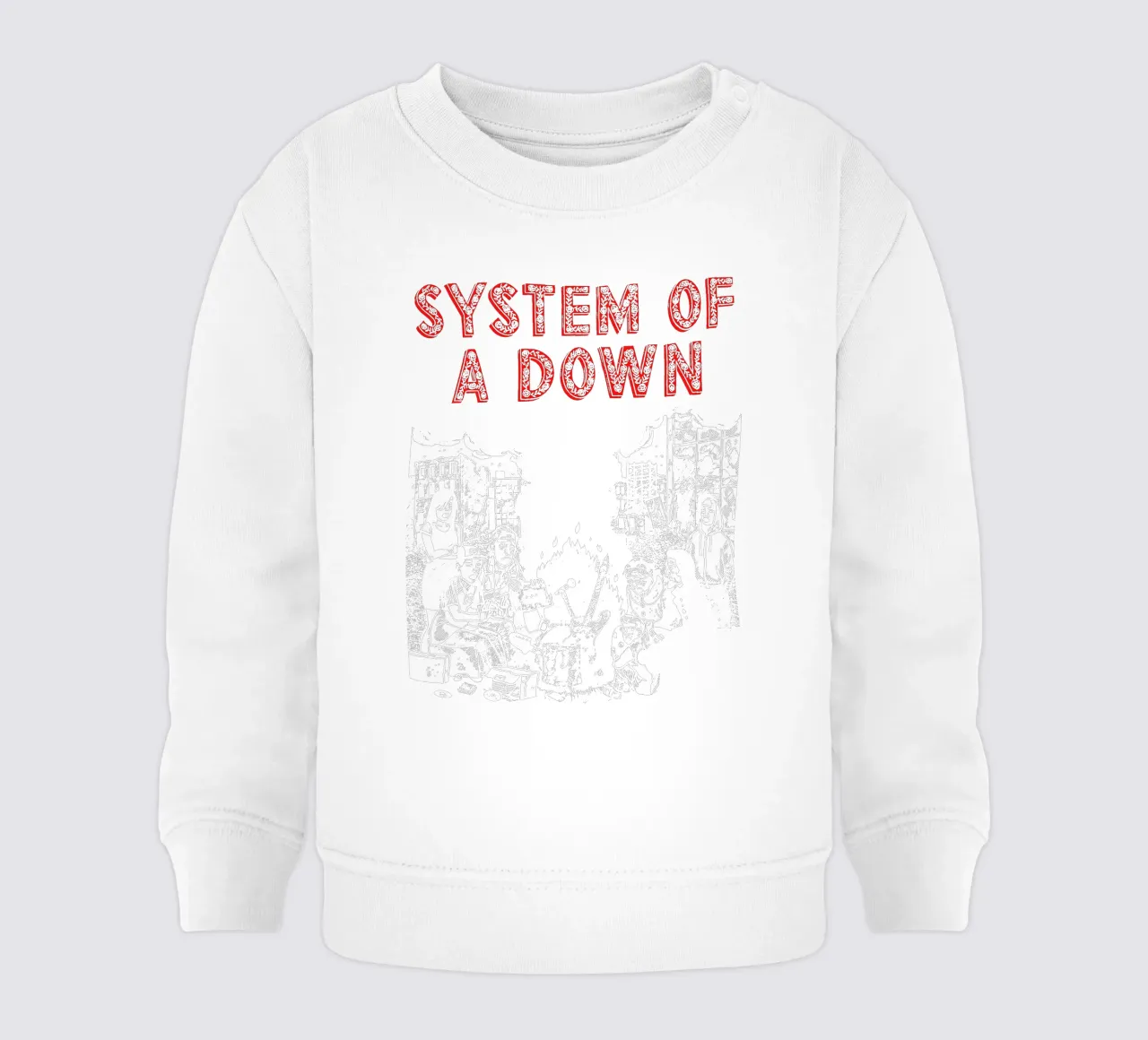 Maglietta essenziale dei System Of A Down felpa neonato da ninetyfourdesign_