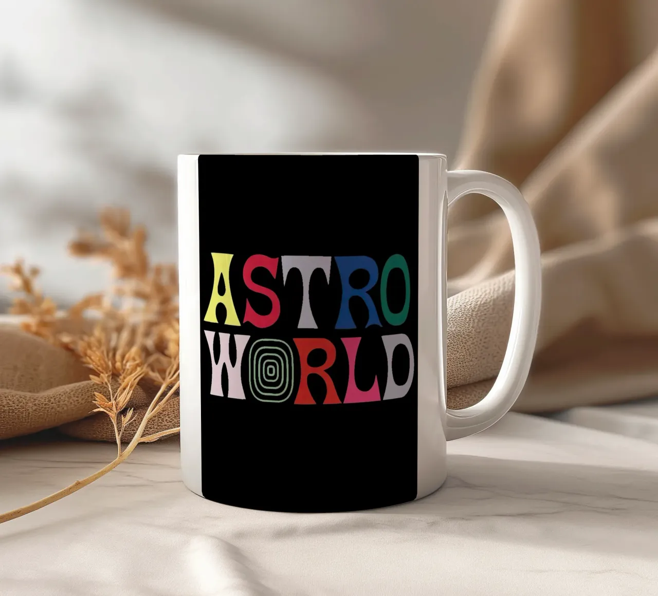 Travis Scott Astro World tazza in ceramica da Musadad Shop