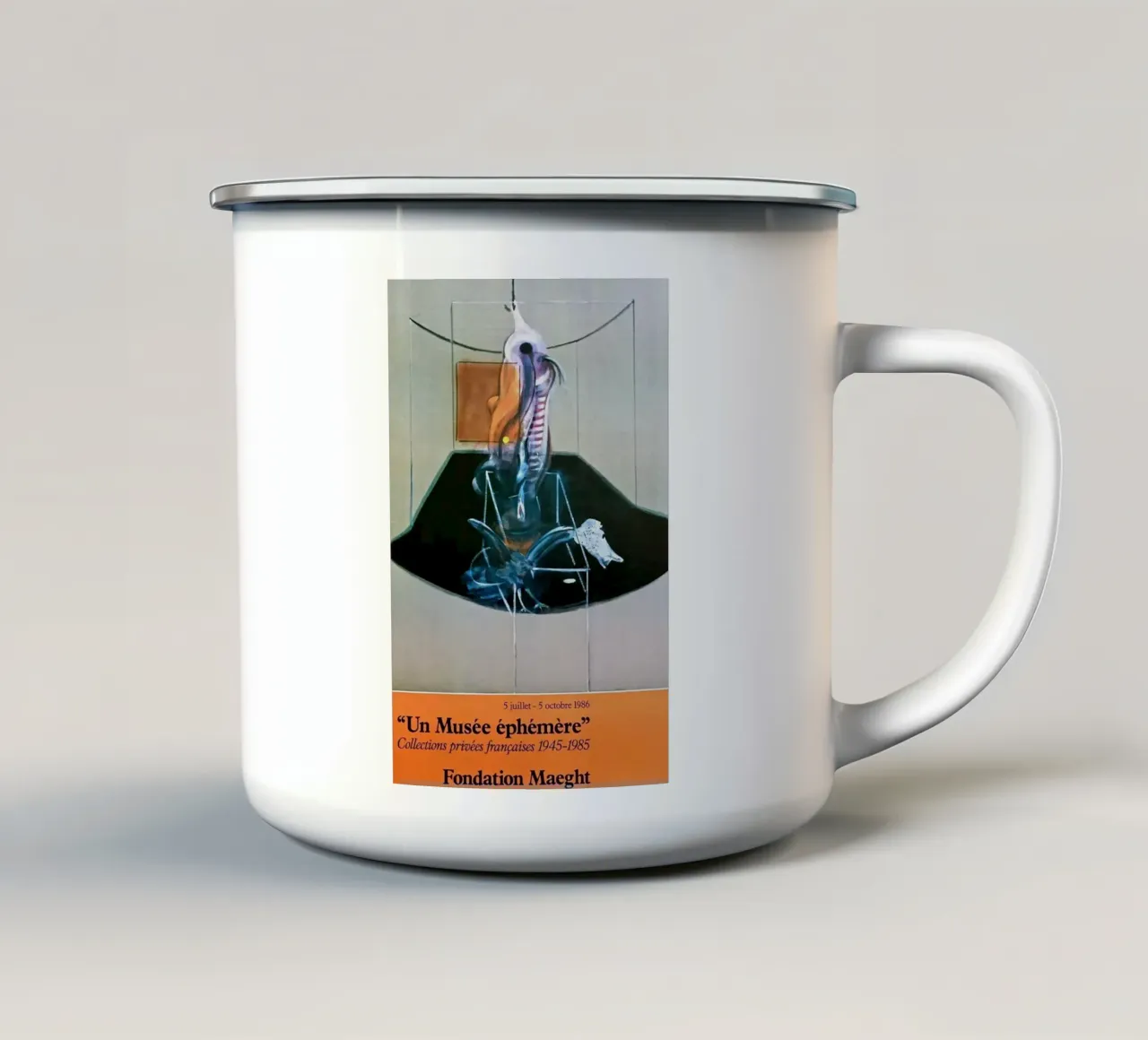 Bacon, Il bue, 1986 tazza in smalto da Collins Shop