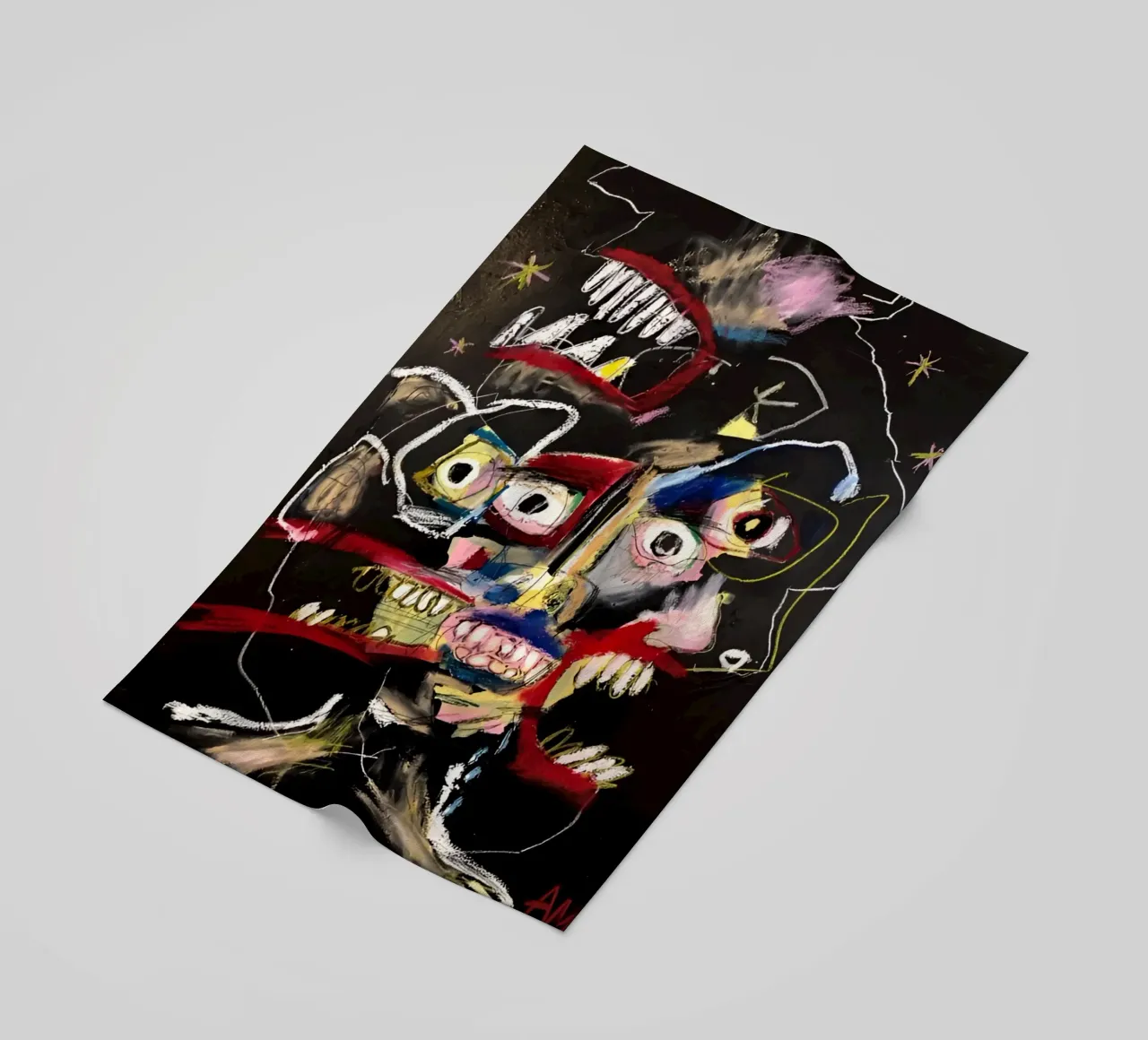 Jean basquiat - American Artist Painting beach towel by Tara Bergener