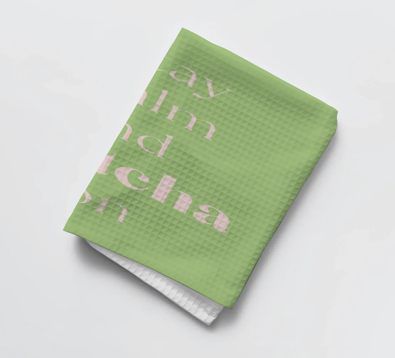 Mantenere la calma e continuare con il matcha canovaccio da cucina da Quirk & Quote