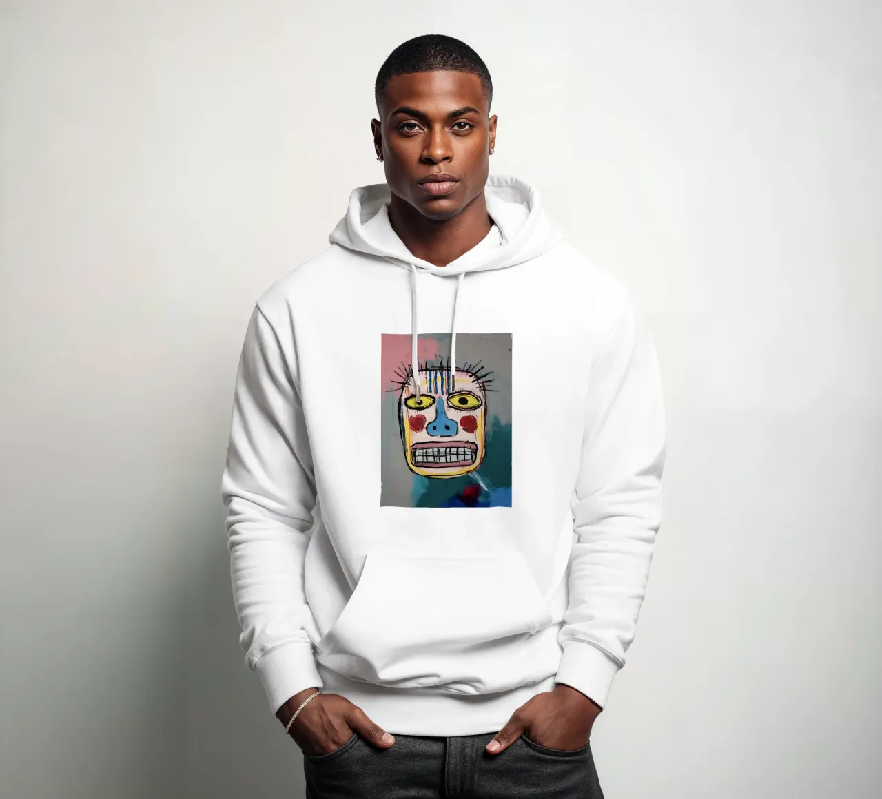 Jean Basquiat - Abstract Painting felpa con cappuccio da Gage Gottlieb